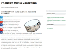 Tablet Screenshot of frontiermastering.com